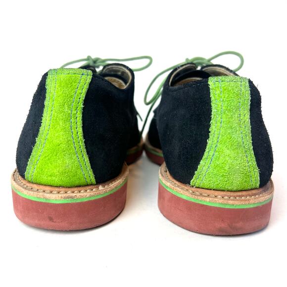 Walk-Over Suede Derby Oxford Shoe Navy Green Heritage Preppy Size 8.5 main image 5